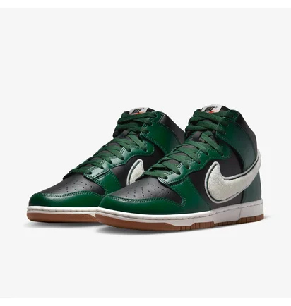 Кроссовки мужские Nike Dunk High Retro Shoes Black/Green Dr8805-001