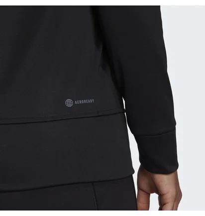 Худи женское Adidas Aeroready Big Logo Hoodie Black HD3906