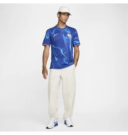 Футболка мужская Nike Fc Chelsea 2024/25 Stadium Home Replika Dri-Fit-Technologie Blue FN8779-496