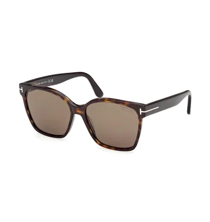 Солнцезащитные очки женские TOM FORD Brown FT1312-52H-56