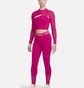 Топ женский Nike Pro Long-Sleeve Cropped Top Pink FB5683-615
