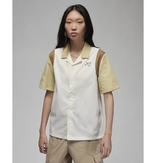 Рубашка женская Air Jordan WomenS Button-Up Shirt Beige DZ3340-133