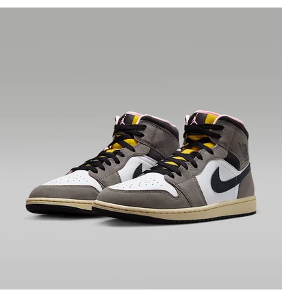 Кроссовки мужские Air Jordan 1 Mid Se Grey/Multi HQ2011-100