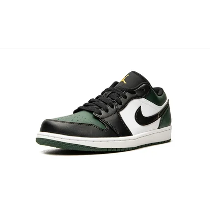 Кросівки чоловічі Air Jordan 1 Low Black/Green 553558-371