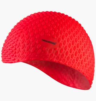 Шапочка для плавания Aqua speed Bubble Red 102-31