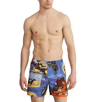 Шорти чоловічі Ralph Lauren Classic Woven Boxer Blue L108Hr