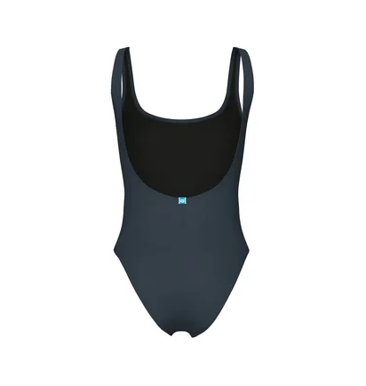 Купальник женский Arena Team Stripe Swimsuit U Back Grey 007058-550