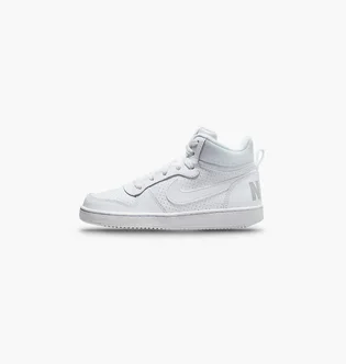 Кроссовки детские Nike Court Borough Mid White 839977-100