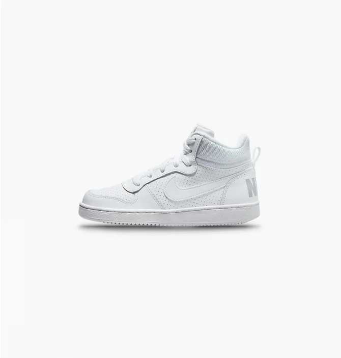 Кроссовки детские Nike Court Borough Mid White 839977-100