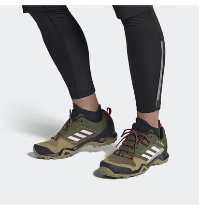 Кроссовки унисекс Adidas Terrex Ax3 Hiking Shoes Olive Fx4576
