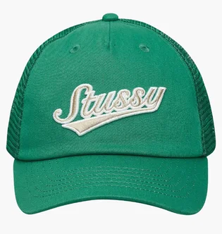 Кепка унисекс Stussy Lp Trucker Athletic Green 1311165-0410
