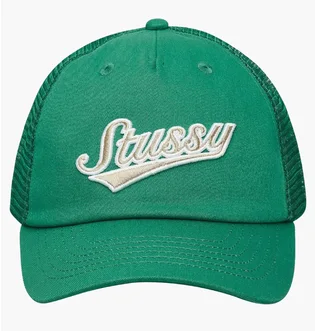 Кепка унисекс Stussy Lp Trucker Athletic Green 1311165-0410