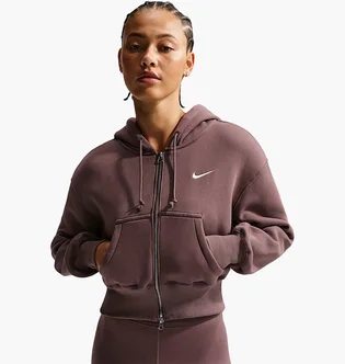 Толстовка жіноча Nike W Phnx Flc Crop Brown HV2426-502