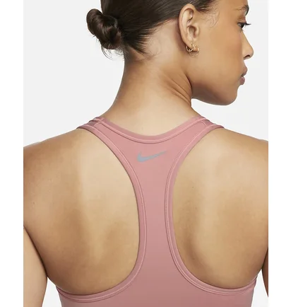 Топ женский Nike Swoosh Medium Support Pink FB4124-618