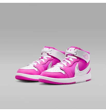 Кроссовки детские Air Jordan 1 Mid Rm Easyon Gs Pink FQ1281-601