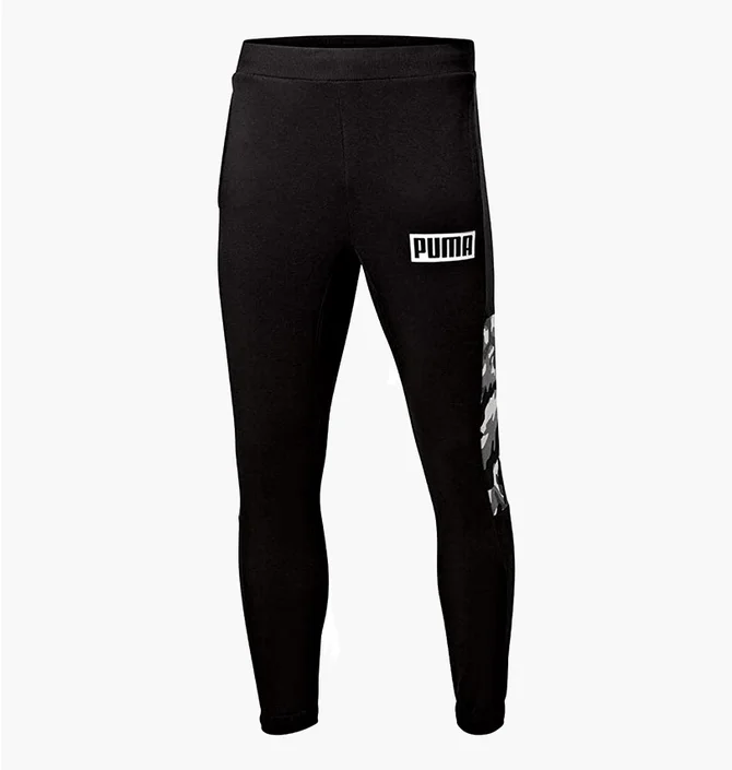 Штани чоловічі Puma Rebel Camo Pants Cl Fleece Black 580559-01
