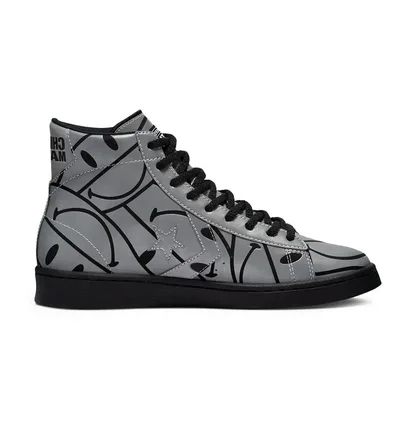 Черевики унісекс Converse X Chinatown Market Pro Leather High All Over Smiley Grey 171252C