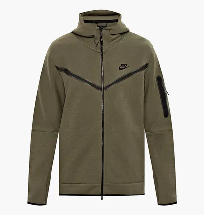 Толстовка чоловіча Nike Sportswear Tech Fleece Olive CU4489-380