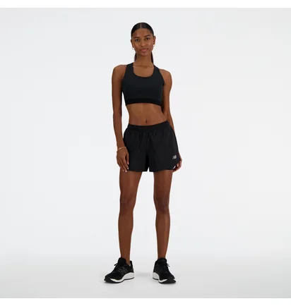 Топ женский New Balance Sleek Medium Support Pocket Sports Bra Black WB41046BK