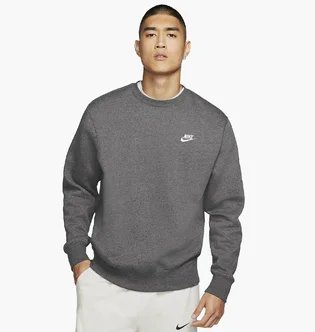 Свитшот мужской Nike M NSW CLUB CRW BB Grey BV2662-071