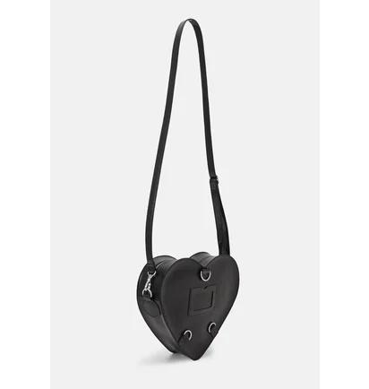 Рюкзак жіночий Dr. Martens Heart Shaped Hardware Kiev Leather Crossbody Backpack Black AC807033