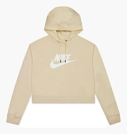 Худи женское Nike Wmns Nsw Essential Cropped Beige CJ6327-206
