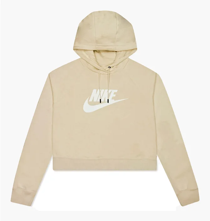 Худи женское Nike Wmns Nsw Essential Cropped Beige CJ6327-206