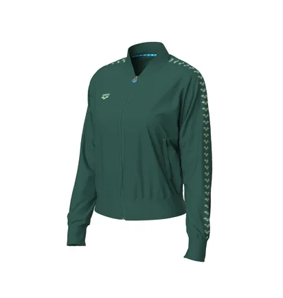 Олимпийка женская Arena Relax Iv Team Jacket Green 001223-661