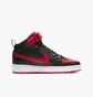Кроссовки детские Nike Court Borough Mid 2 (Gs) Black/Red Cd7782-003