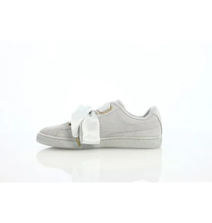 Кроссовки женские Puma Suede Basket "Heart Satin" Grey 362714-02