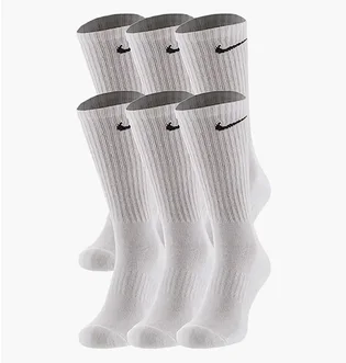 Носки унисекс Nike Everyday Cushion Crew (6 пар, утепленные) Socks White SX7666-1000