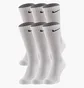 Носки унисекс Nike Everyday Cushion Crew (6 пар, утепленные) Socks White SX7666-1000
