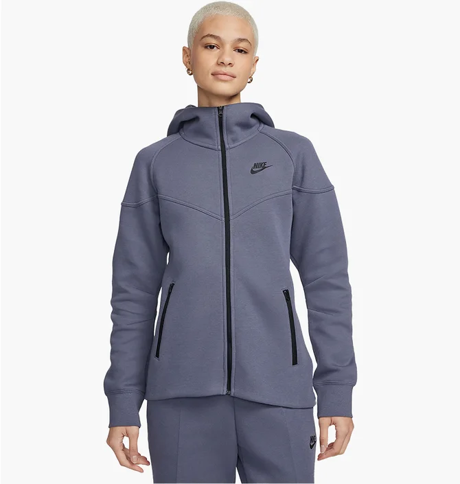 Толстовка женская Nike Sportswear Tech Fleece Windrunner Full-Zip Hoodie Blue FB8338-003