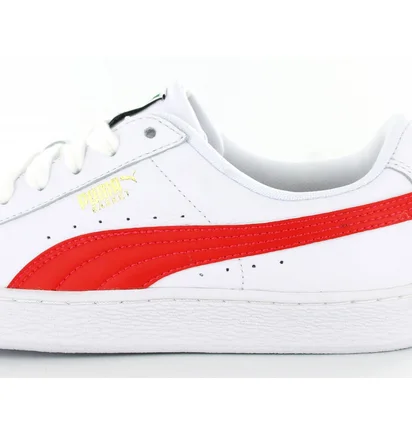 Кроссовки мужские Puma Basket White/Red White 354367-24