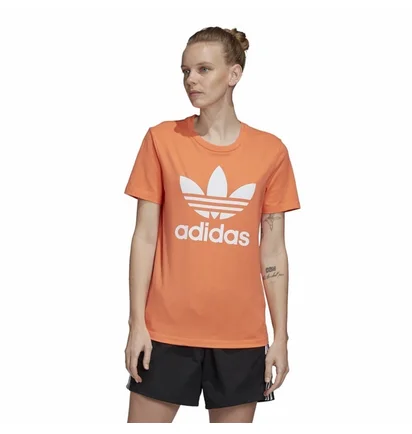 Футболка женская Adidas Trefoil Tee Orange FM3295