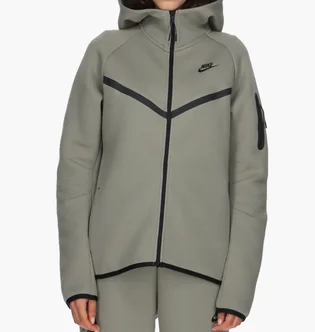 Толстовка жіноча Nike Sportswear Windrunner Tech Fleece Olive HV6747-320