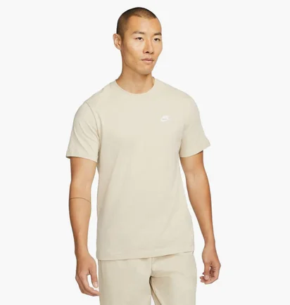 Футболка чоловіча Nike Nsw Club Tee Beige Ar4997-206