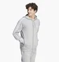 Толстовка мужская Adidas Essentials Fleece 3-Stripes Full-Zip Hoodie Grey IJ6479