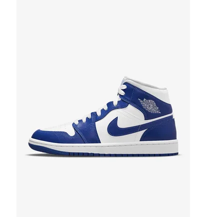 Кроссовки женские Air Jordan 1 Mid Kentucky Blue BQ6472-104
