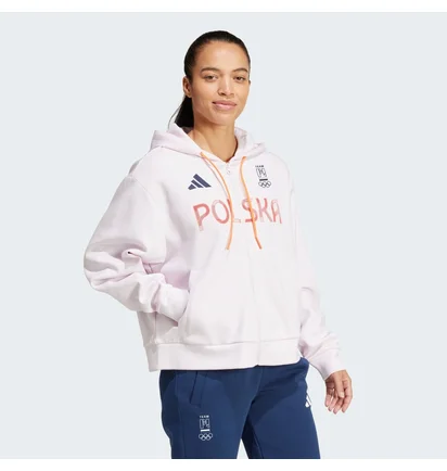 Толстовка женская Adidas Poland Full-Zip White JF6705