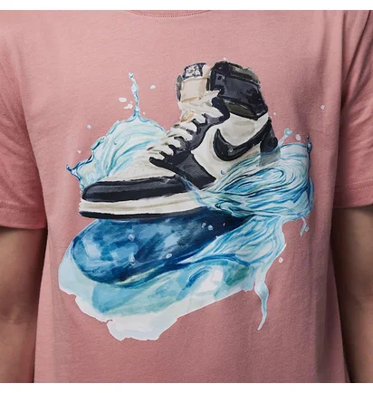 Футболка детская Air Jordan Aj1 Wave Ss Pink 95F043-AID