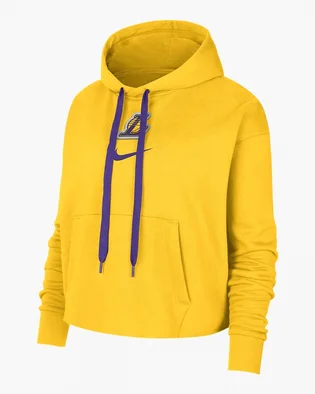 Худи женское Nike Los Angeles Lakers Courtside Yellow Dn4735-728
