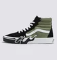 Кеды унисекс Vans Sk8-Hi Flame Shoe Black/Green VN0005UJZBF