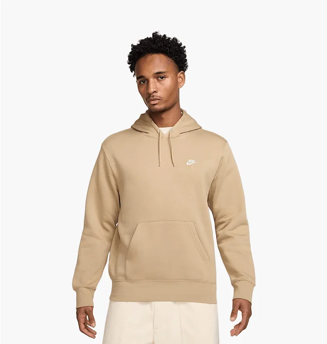 Худі чоловіче Nike M Nk Club Bb Po Beige FN3859-297