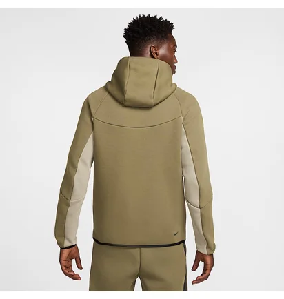 Толстовка мужская Nike Tch Flc Fz Wr Hoodie 2025 Beige/Olive HV0949-222