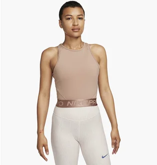 Топ женский Nike Pro Dri-Fit Crop Top Brown FQ7934-283