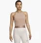Топ женский Nike Pro Dri-Fit Crop Top Brown FQ7934-283