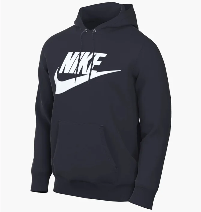 Худі чоловіче Nike Nk Club Bb Po Gfx Blue FN3868-451