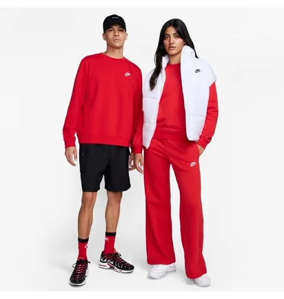 Свитшот женский Nike Sportswear Club Fleece Crewneck Sweatshirt Red DQ5473-657