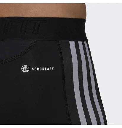 Штани чоловічі Adidas Techfit 3-Stripes Training Long Tights Black Hd3530